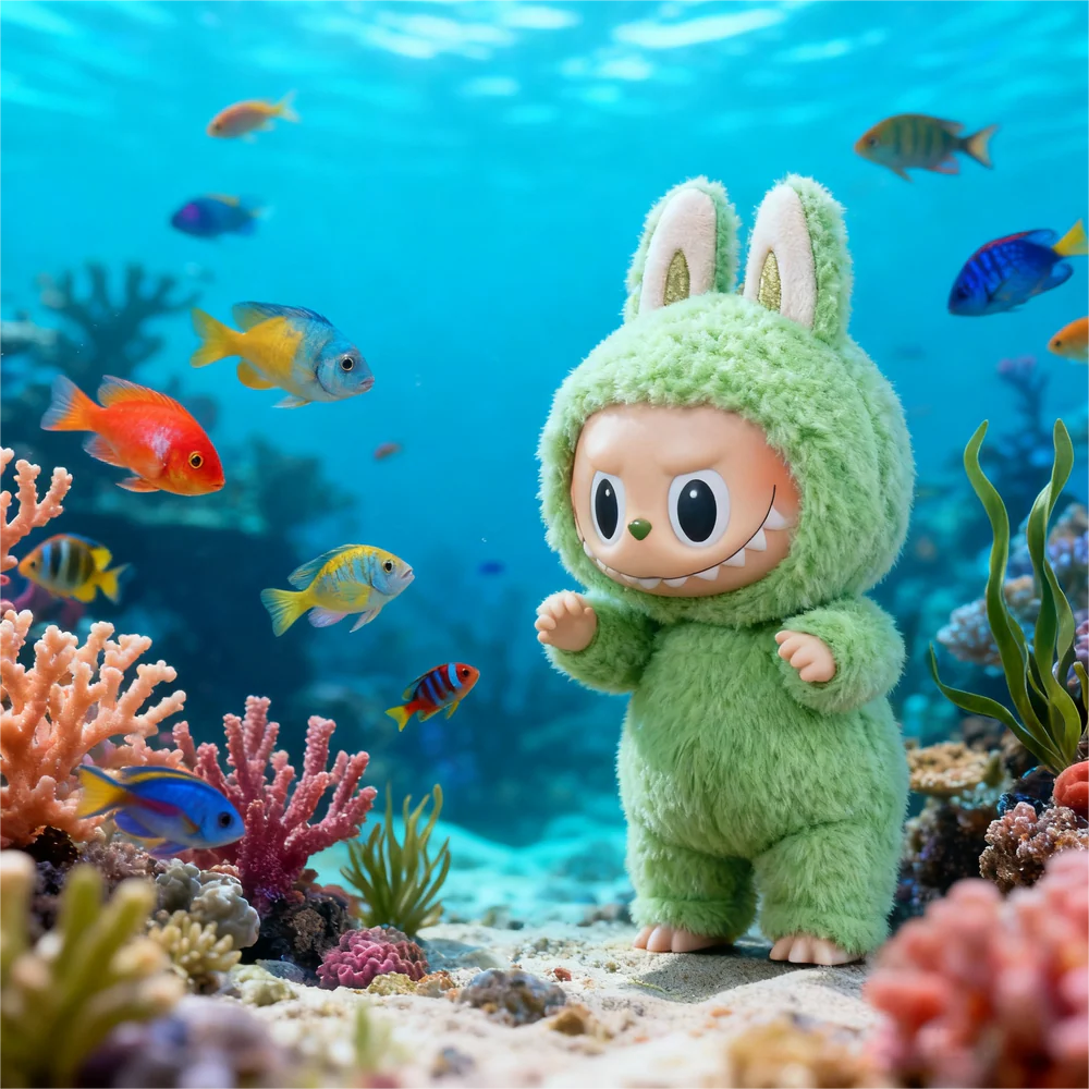 【THE MONSTERS】Cute Macaron Color Series Vinyl Face Blind Box | Trendy Toy Collection · Surprise Unboxing—Green Grape