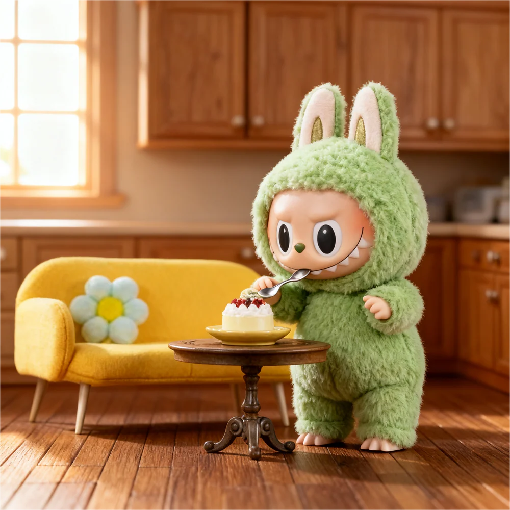 【THE MONSTERS】Cute Macaron Color Series Vinyl Face Blind Box | Trendy Toy Collection · Surprise Unboxing—Green Grape