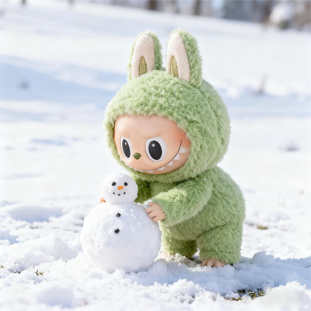 【THE MONSTERS】Cute Macaron Color Series Vinyl Face Blind Box | Trendy Toy Collection · Surprise Unboxing—Green Grape