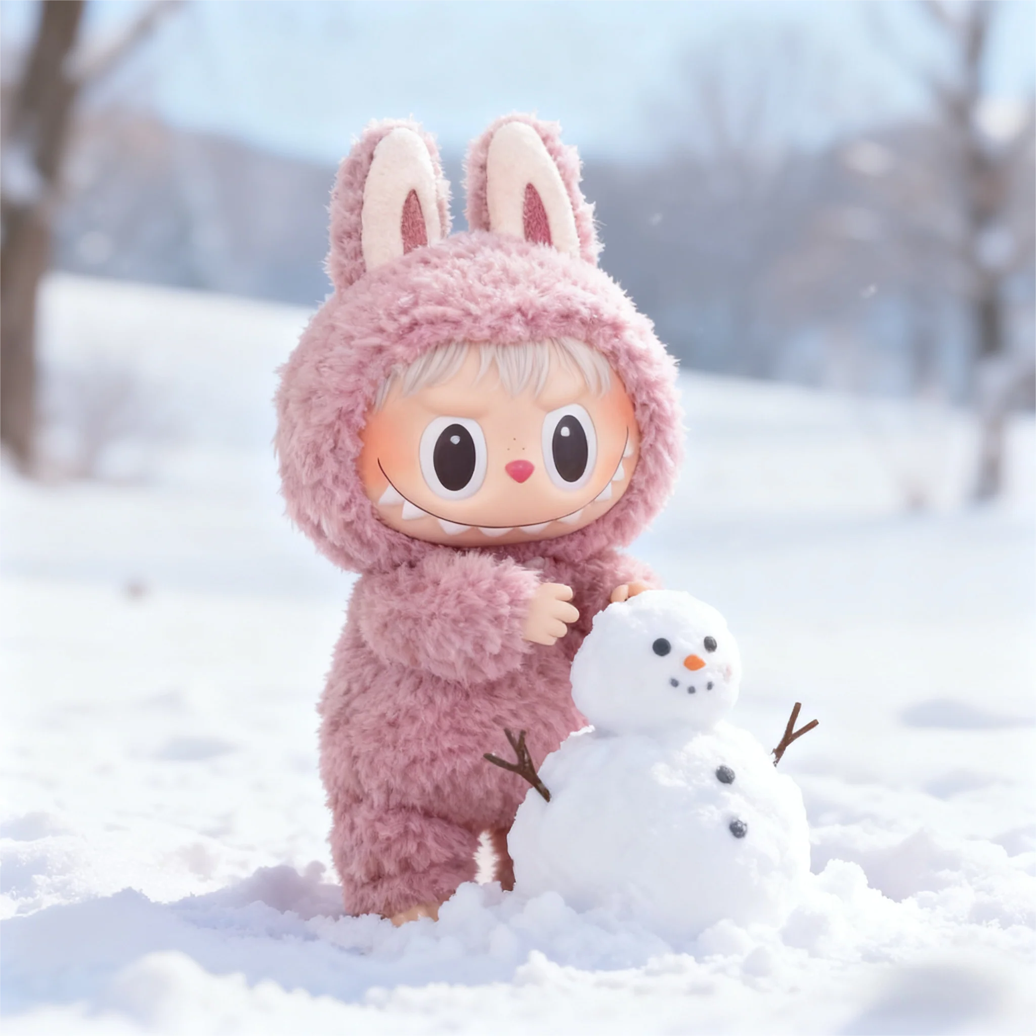 【THE MONSTERS】Cute Macaron Color Series Vinyl Face Blind Box | Trendy Toy Collection · Surprise Unboxing—Lychee Berry